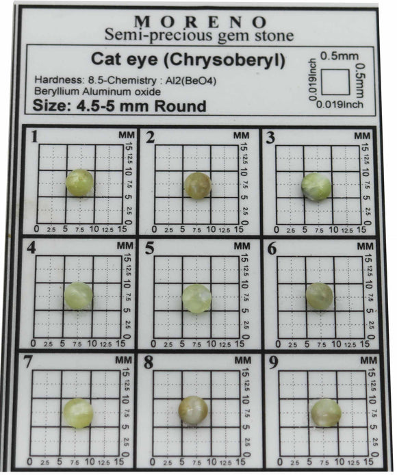 גודל 4.5-5ממ עין החתול קריסובריל מקורית